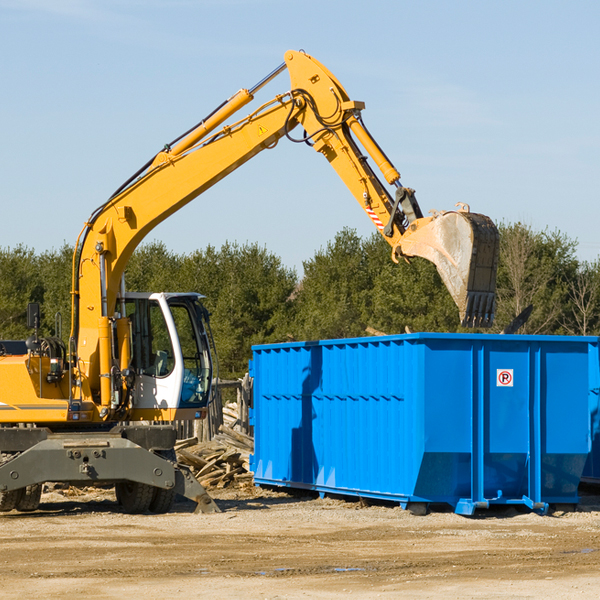 what size residential dumpster rentals are available in Fleming